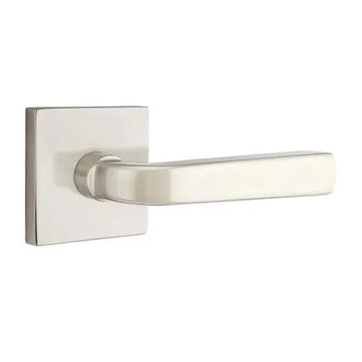 Emtek Sion Lever With Square Rosette in Satin Nickel finish