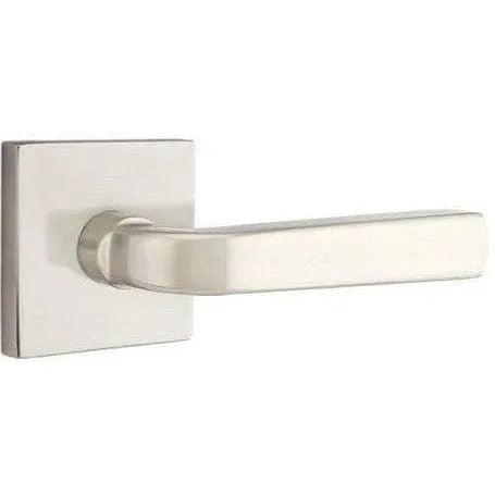 Emtek Sion Lever With Square Rosette in Satin Nickel finish