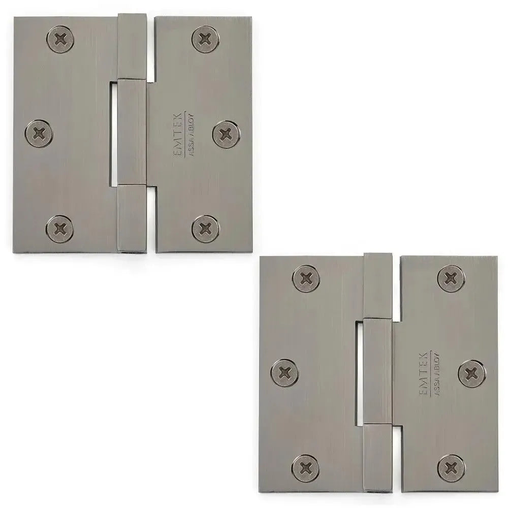 EmtekEmtek Square Barrel Heavy Duty Solid Brass Hinge 3.5" x 3.5" in 