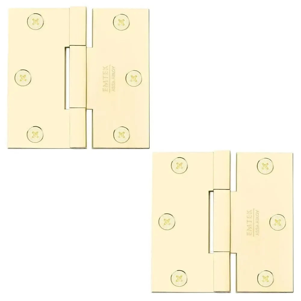 EmtekEmtek Square Barrel Heavy Duty Solid Brass Hinge 3.5" x 3.5" in 