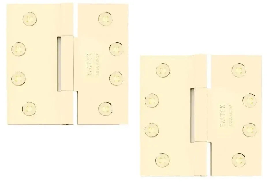 EmtekEmtek Square Barrel Heavy Duty Solid Brass Hinge 4" x 4" in 