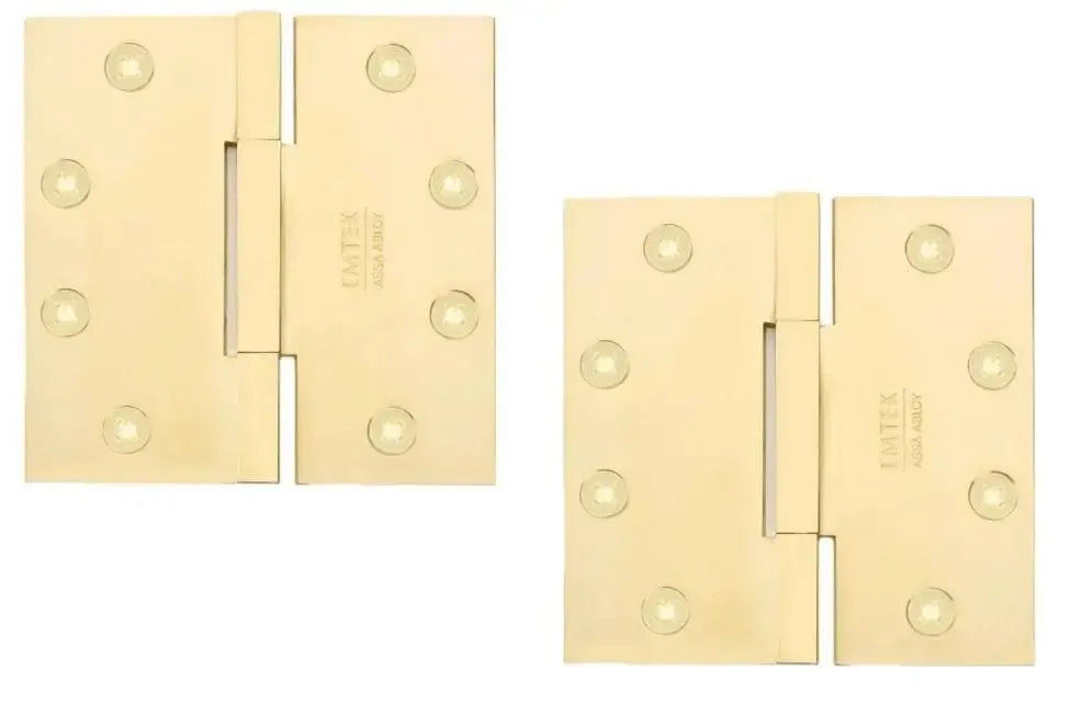 EmtekEmtek Square Barrel Heavy Duty Solid Brass Hinge, 4.5" x 4.5" in 