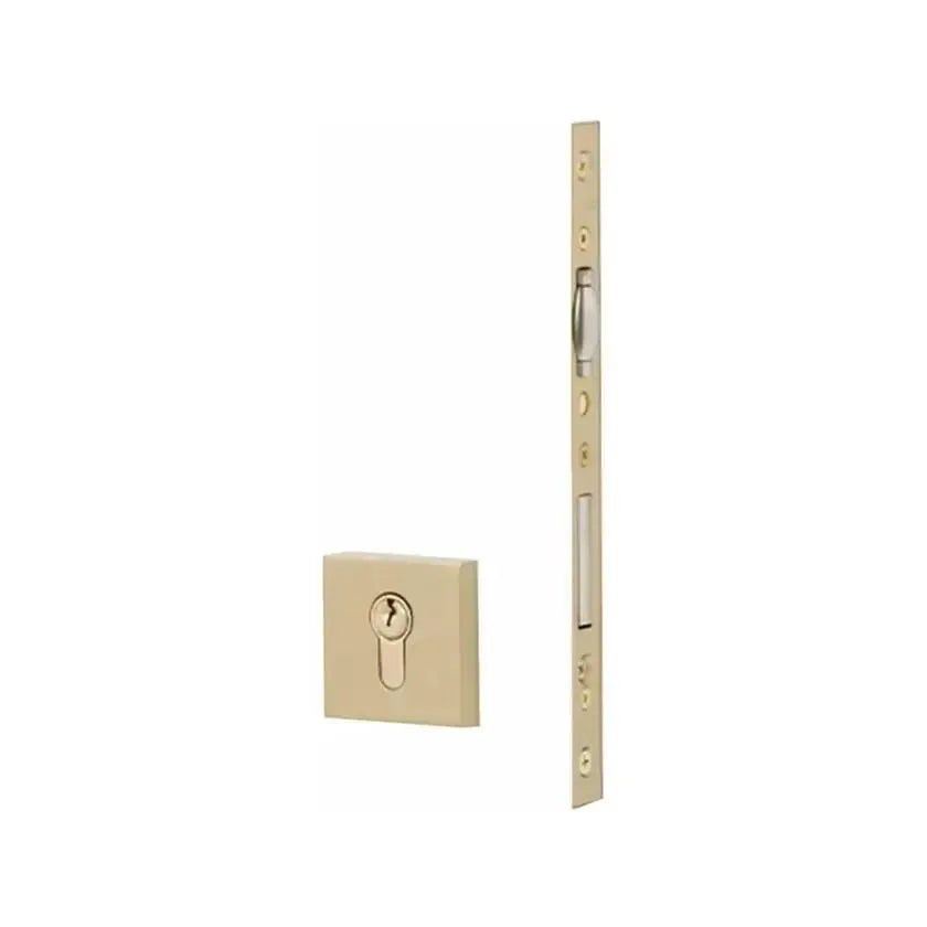 EmtekEmtek Square European Mortise Deadbolt with Integrated Roller Latch in 