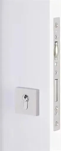 EmtekEmtek Square European Mortise Deadbolt with Integrated Roller Latch in 