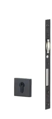 EmtekEmtek Square European Mortise Deadbolt with Integrated Roller Latch in 