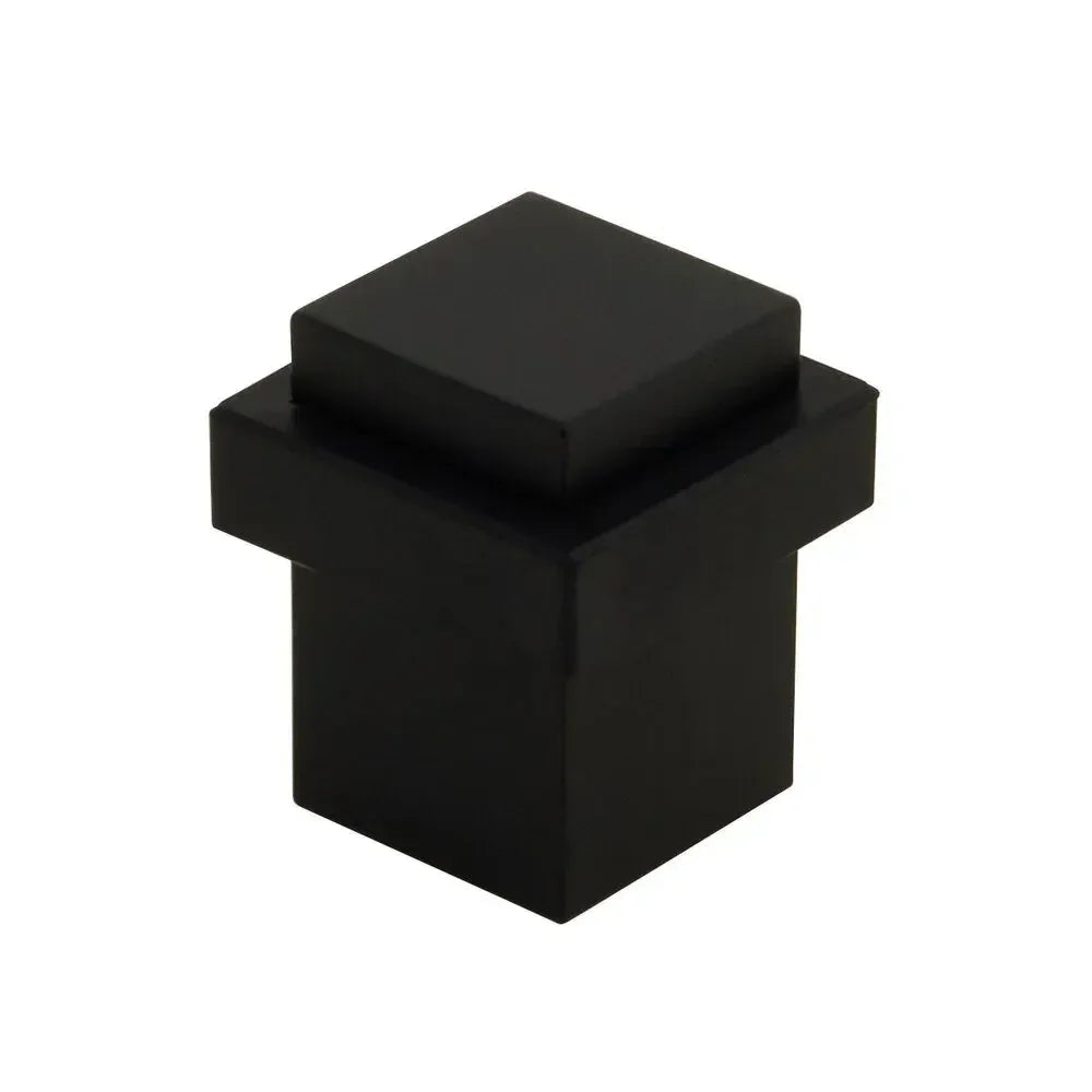Emtek Square Floor Bumper Door Stop Flat Black