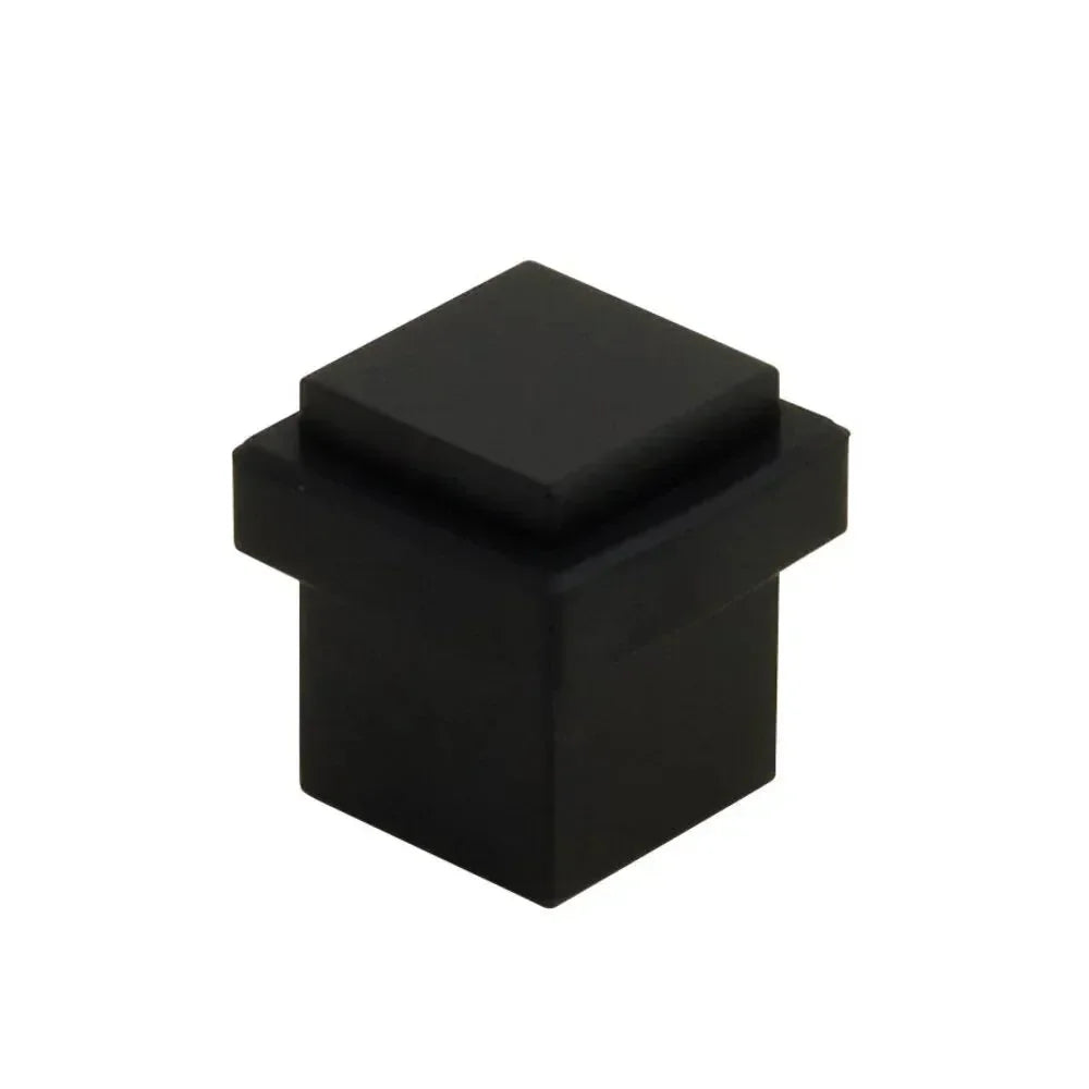 Emtek Square Floor Bumper Door Stop Flat Black