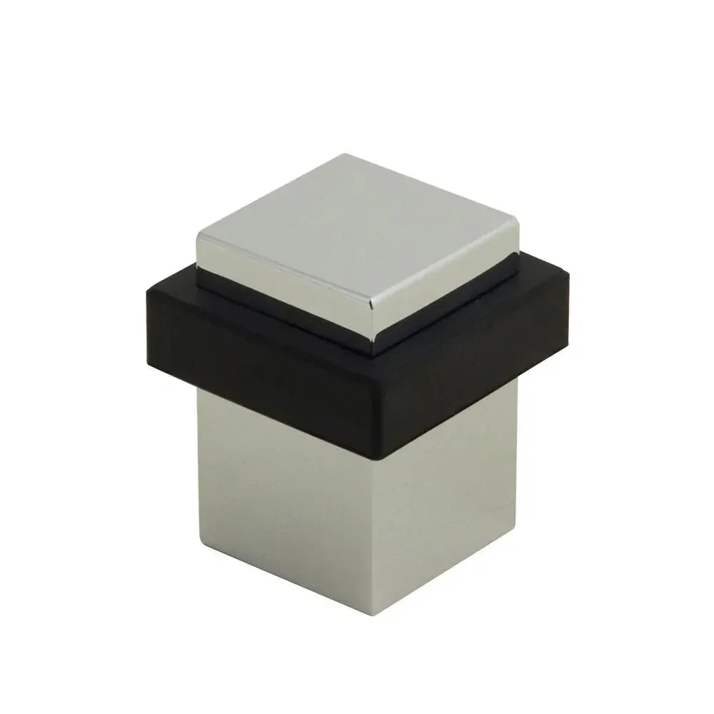 Emtek Square Floor Bumper Door Stop Polished Chrome