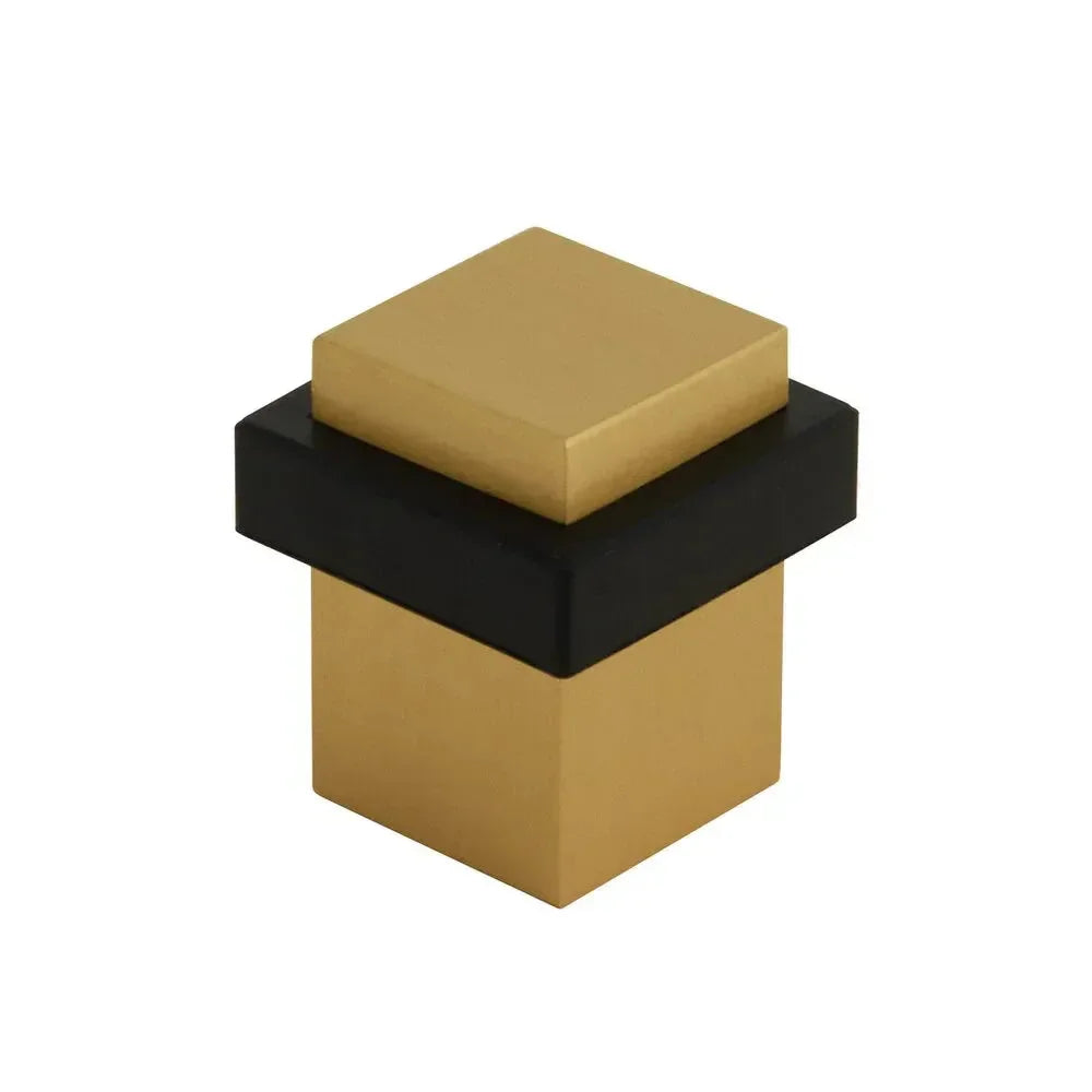 Emtek Square Floor Bumper Door Stop Satin Brass