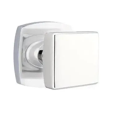 EmtekEmtek Square Knob with Urban Modern Rosette in 