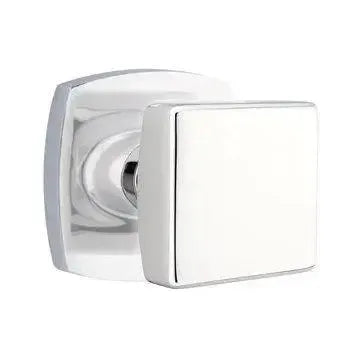 EmtekEmtek Square Knob with Urban Modern Rosette in 
