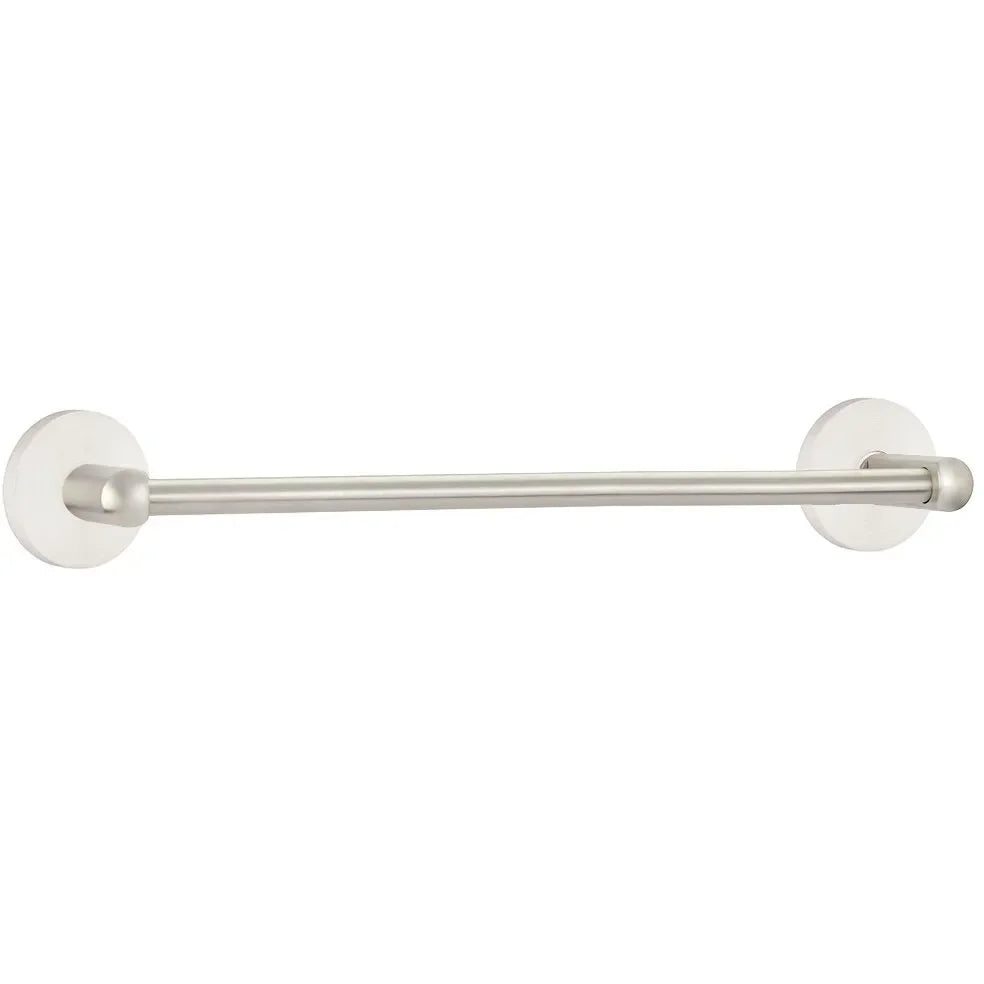 EmtekEmtek Stainless Steel Towel Bar with Disk Rosette in 