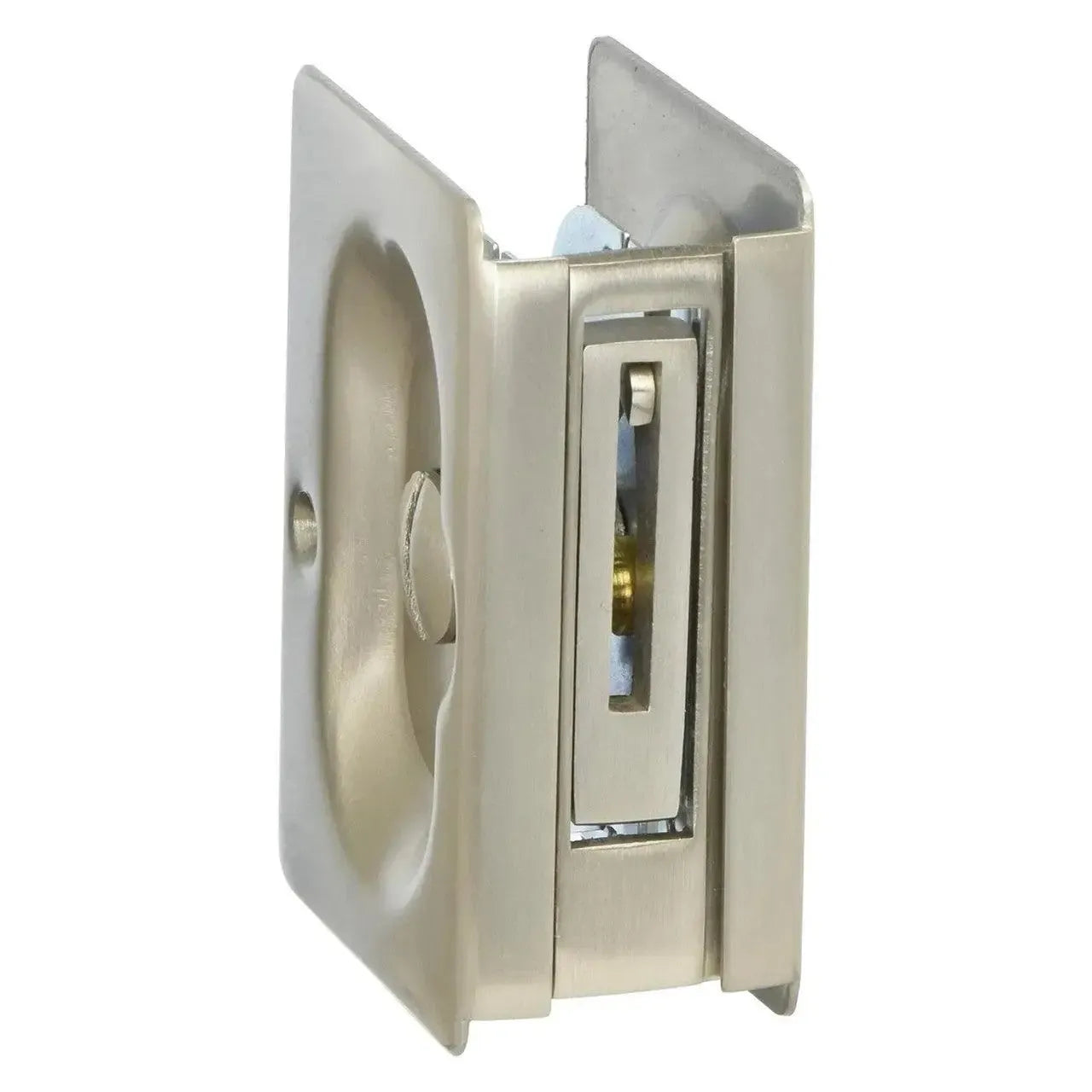 Emtek Standard Pocket Door Lock in Satin Nickel finish