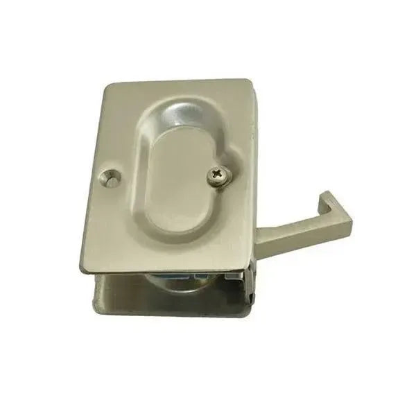 Emtek Standard Pocket Door Lock in Satin Nickel finish