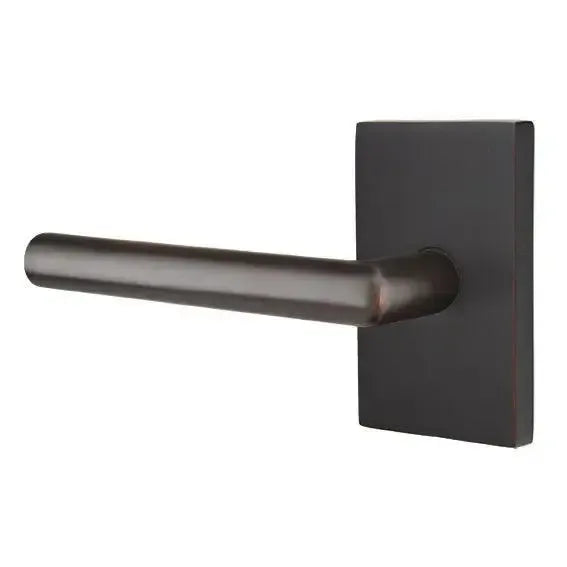 EmtekEmtek Stuttgart Lever With Modern Rectangular Rosette in 