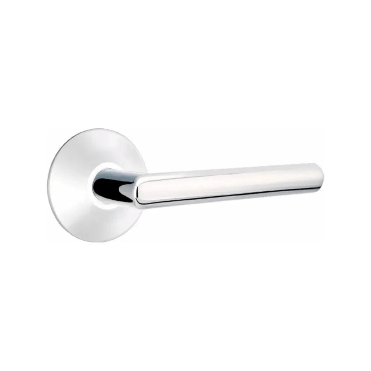 Emtek Stuttgart Lever with Modern Rosette Polished Chrome