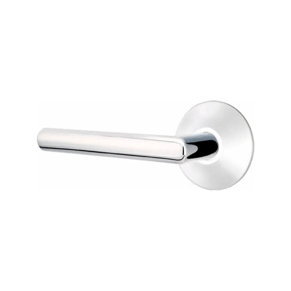 Emtek Stuttgart Lever with Modern Rosette Polished Chrome