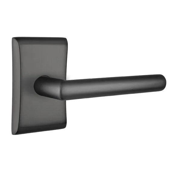 Emtek Stuttgart Lever With Neos Rosette Flat Black