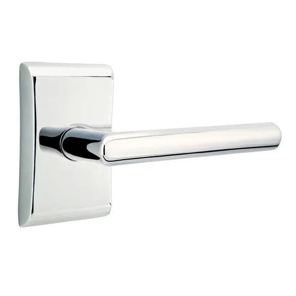 Emtek Stuttgart Lever With Neos Rosette Polished Chrome
