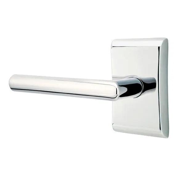 Emtek Stuttgart Lever With Neos Rosette Polished Chrome