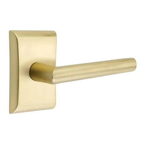 Emtek Stuttgart Lever With Neos Rosette Satin Brass