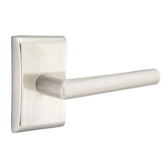 Emtek Stuttgart Lever With Neos Rosette Satin Nickel