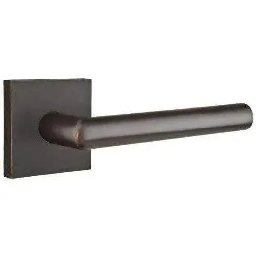 Emtek Stuttgart Lever with Square Rosette in Oil Rubbed Bronze finish