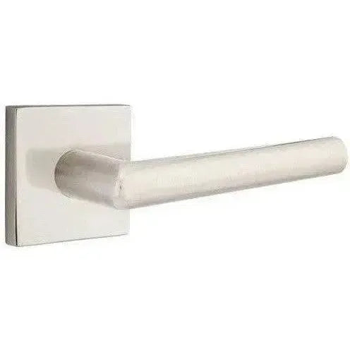 Emtek Stuttgart Lever with Square Rosette in Satin Nickel finish