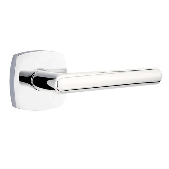 Emtek Stuttgart Lever With Urban Modern Rosette Polished Chrome