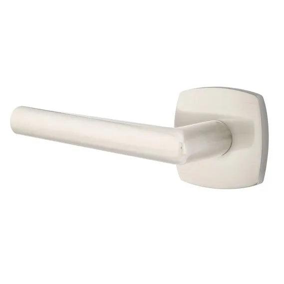 Emtek Stuttgart Lever With Urban Modern Rosette Satin Nickel
