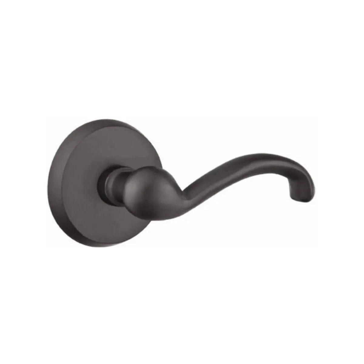 Emtek Teton Lever With #2 Rosette Flat Black Bronze Patina