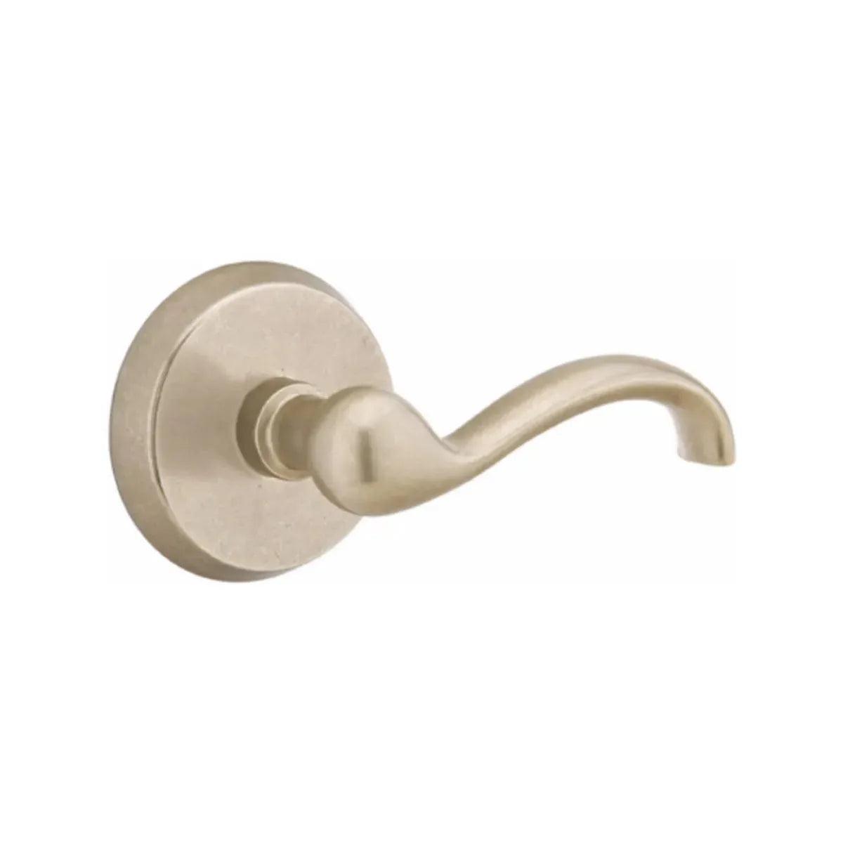 Emtek Teton Lever With #2 Rosette Tumbled White Bronze