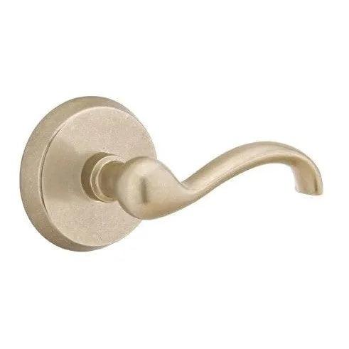 Emtek Teton Lever With #2 Rosette Tumbled White Bronze