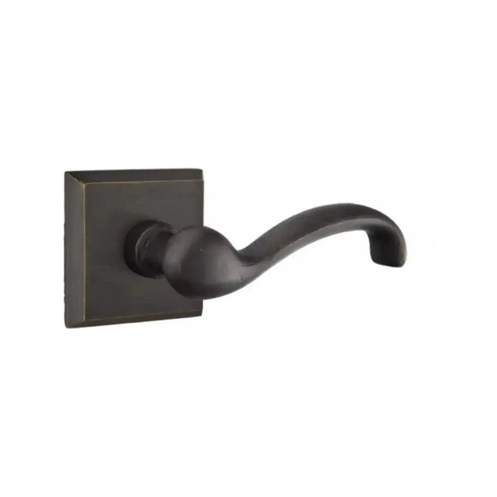 Emtek Teton Lever With #6 Rosette Medium Bronze Patina