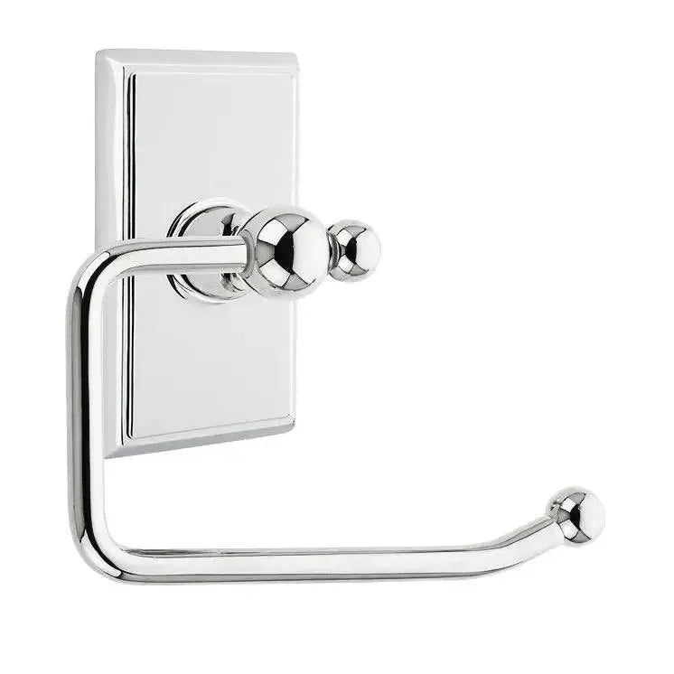 EmtekEmtek Traditional Brass Paper Holder - Bar Style with Rectangular Rosette in 