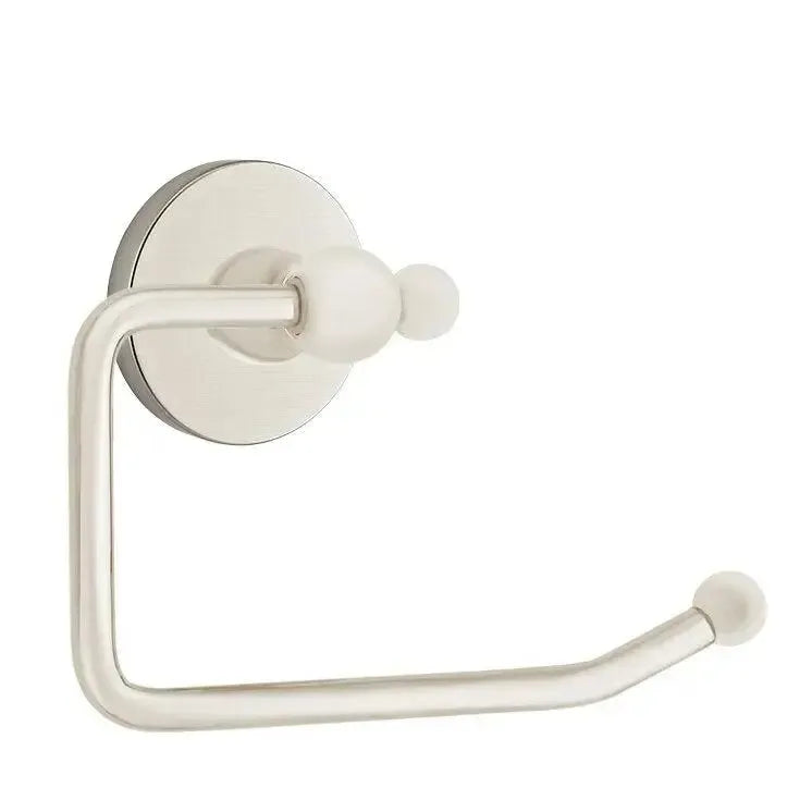 EmtekEmtek Traditional Brass Paper Holder - Bar Style with Regular Disc Rosette in 