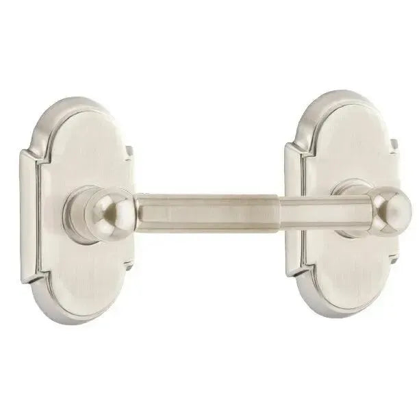 EmtekEmtek Traditional Brass Paper Holder - Spring Rod Style with #8 Rosette in 