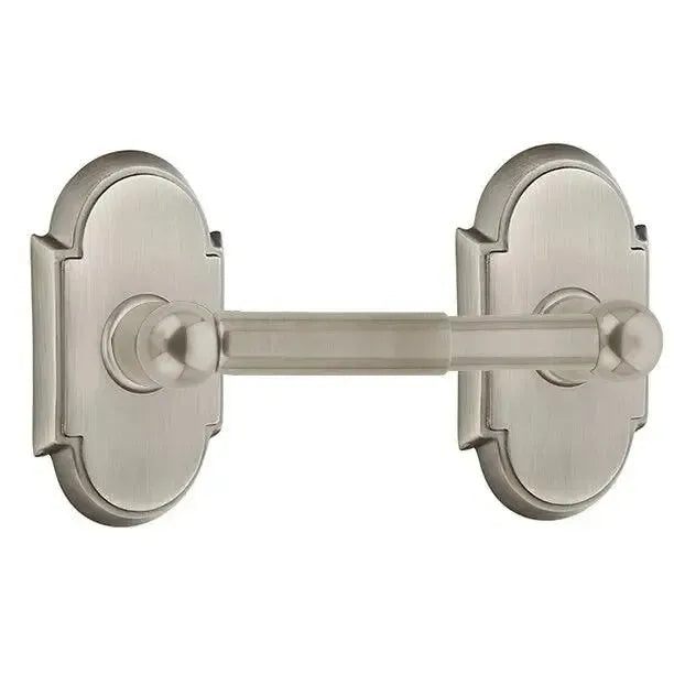 EmtekEmtek Traditional Brass Paper Holder - Spring Rod Style with #8 Rosette in 