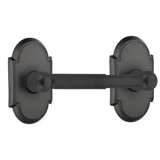 EmtekEmtek Traditional Brass Paper Holder - Spring Rod Style with #8 Rosette in 