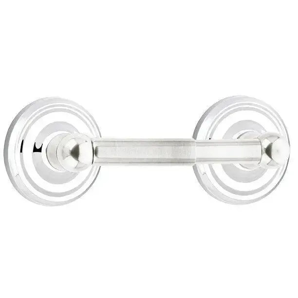 EmtekEmtek Traditional Brass Paper Holder - Spring Rod Style with Regular Rosette in 