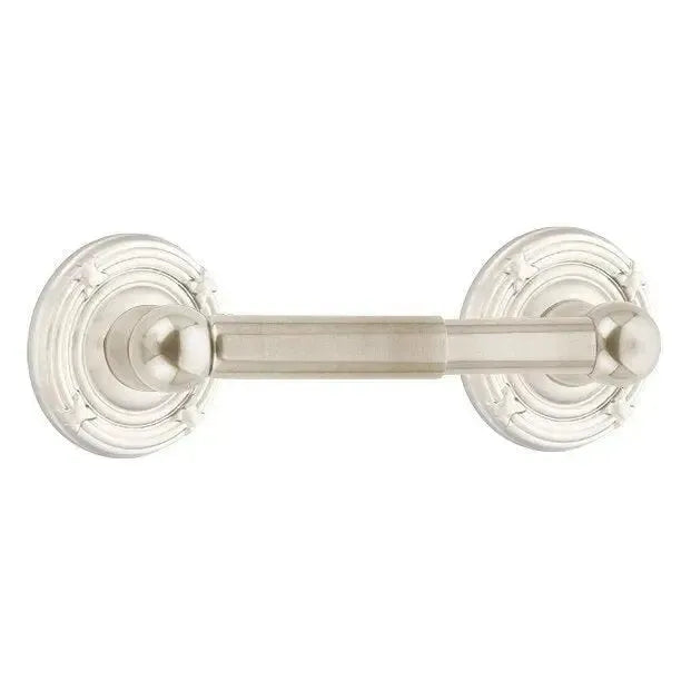 EmtekEmtek Traditional Brass Paper Holder - Spring Rod Style with Ribbon & Reed Rosette in 