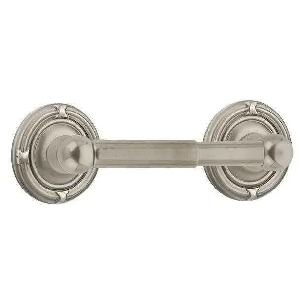 EmtekEmtek Traditional Brass Paper Holder - Spring Rod Style with Ribbon & Reed Rosette in 