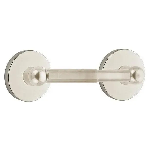 EmtekEmtek Traditional Brass Paper Holder - Spring Rod Style with Small Disc Rosette in 