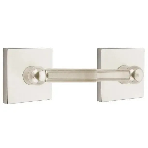 EmtekEmtek Traditional Brass Paper Holder - Spring Rod Style with Square Rosette in 