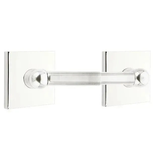 EmtekEmtek Traditional Brass Paper Holder - Spring Rod Style with Square Rosette in 