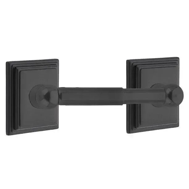 EmtekEmtek Traditional Brass Paper Holder - Spring Rod Style with Wilshire Rosette in 