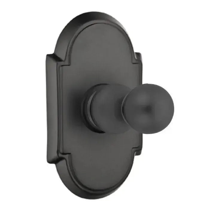 EmtekEmtek Traditional Brass Single Robe Hook With #8 Rosette in 