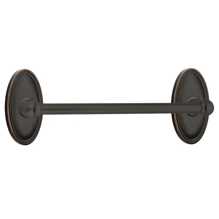 EmtekEmtek Traditional Brass Towel Bar with Oval Rosette in 