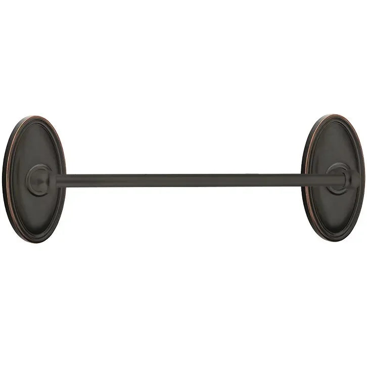EmtekEmtek Traditional Brass Towel Bar with Oval Rosette in 