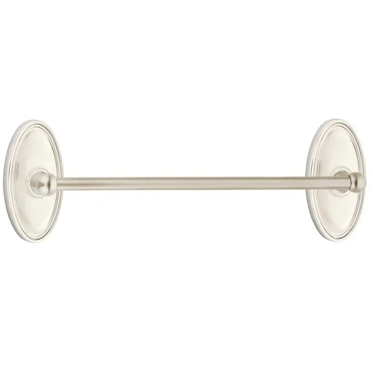 EmtekEmtek Traditional Brass Towel Bar with Oval Rosette in 